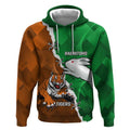 Custom Rabbitohs And Tigers Hoodie Together Dynamic Style