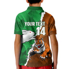 Custom Rabbitohs And Tigers Kid Polo Shirt Together Dynamic Style