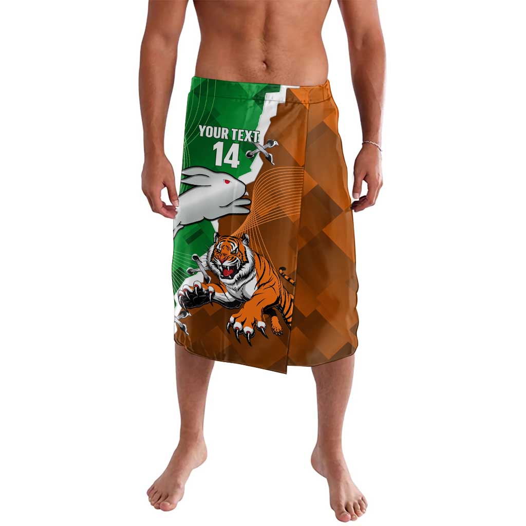 Custom Rabbitohs And Tigers Lavalava Together Dynamic Style