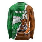 Custom Rabbitohs And Tigers Long Sleeve Shirt Together Dynamic Style