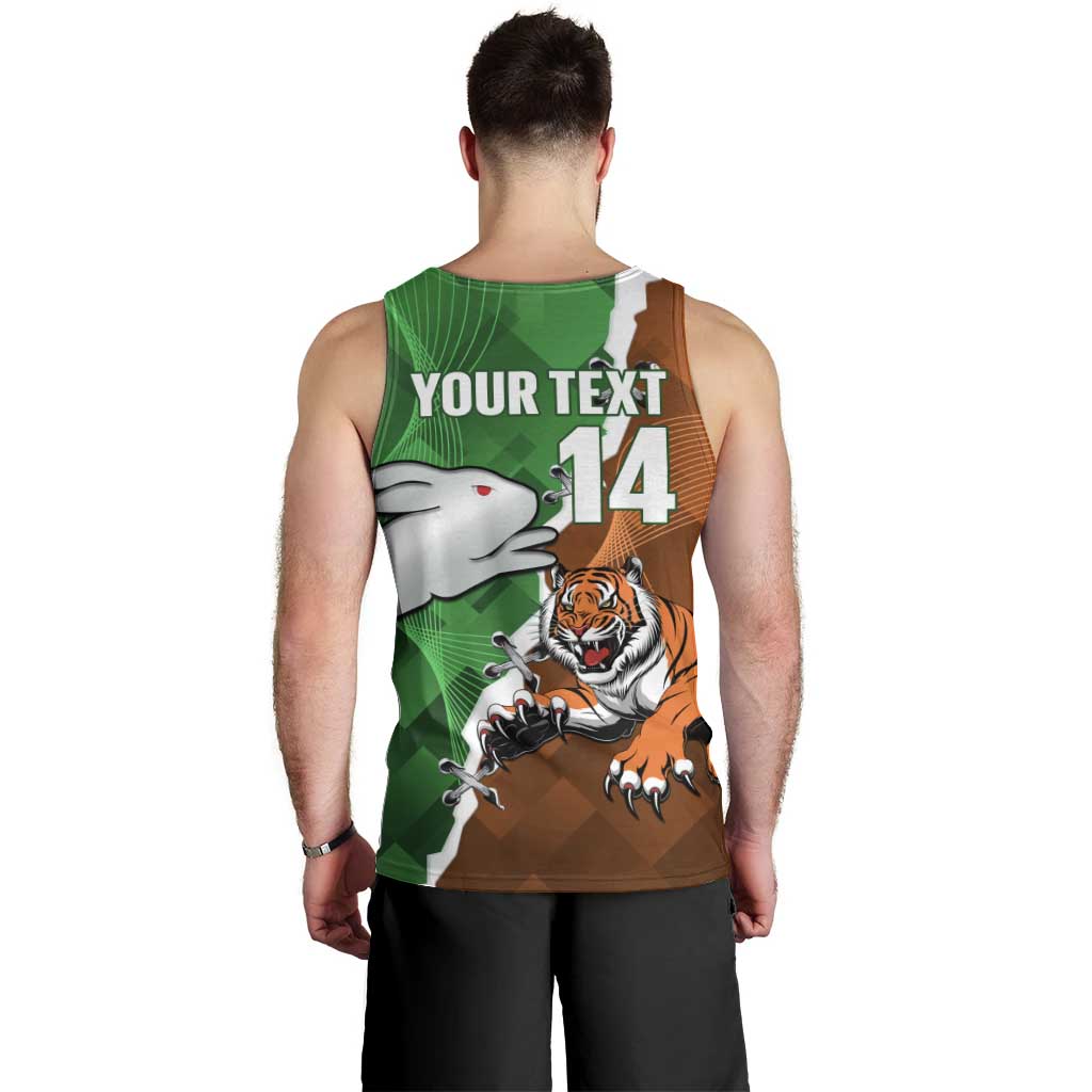 Custom Rabbitohs And Tigers Men Tank Top Together Dynamic Style