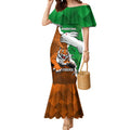 Custom Rabbitohs And Tigers Mermaid Dress Together Dynamic Style