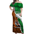 Custom Rabbitohs And Tigers Off Shoulder Maxi Dress Together Dynamic Style
