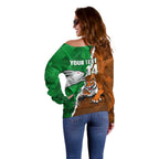 Custom Rabbitohs And Tigers Off Shoulder Sweater Together Dynamic Style
