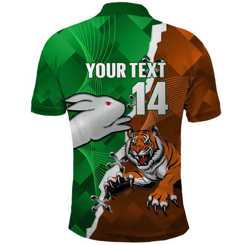 Custom Rabbitohs And Tigers Polo Shirt Together Dynamic Style