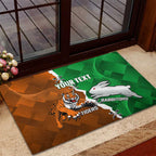 Custom Rabbitohs And Tigers Rubber Doormat Together Dynamic Style