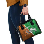 Custom Rabbitohs And Tigers Shoulder Handbag Together Dynamic Style