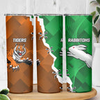 Rabbitohs And Tigers Skinny Tumbler Together Dynamic Style