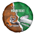Custom Rabbitohs And Tigers Spare Tire Cover Together Dynamic Style