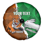 Custom Rabbitohs And Tigers Spare Tire Cover Together Dynamic Style