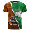 Custom Rabbitohs And Tigers T Shirt Together Dynamic Style