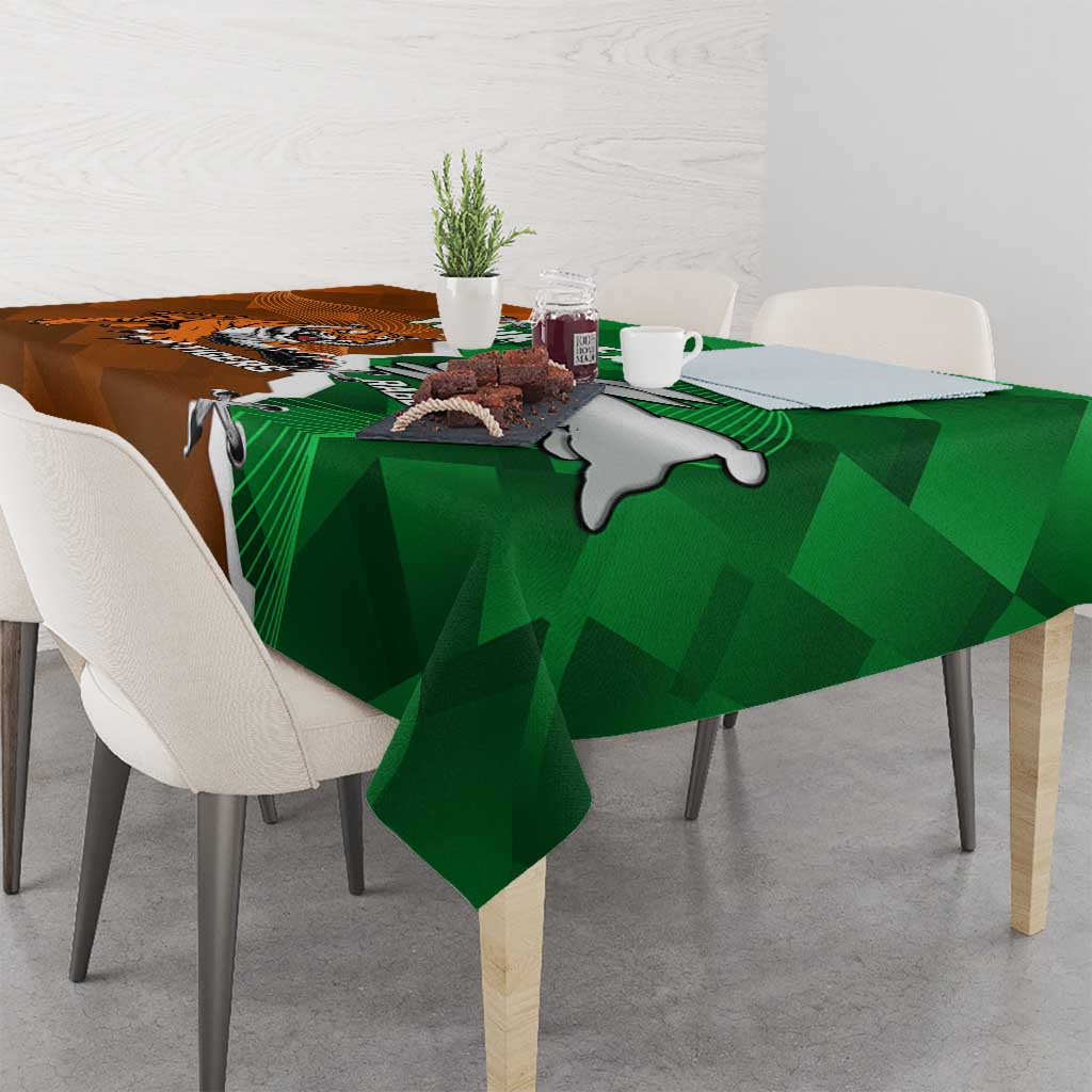 Custom Rabbitohs And Tigers Tablecloth Together Dynamic Style