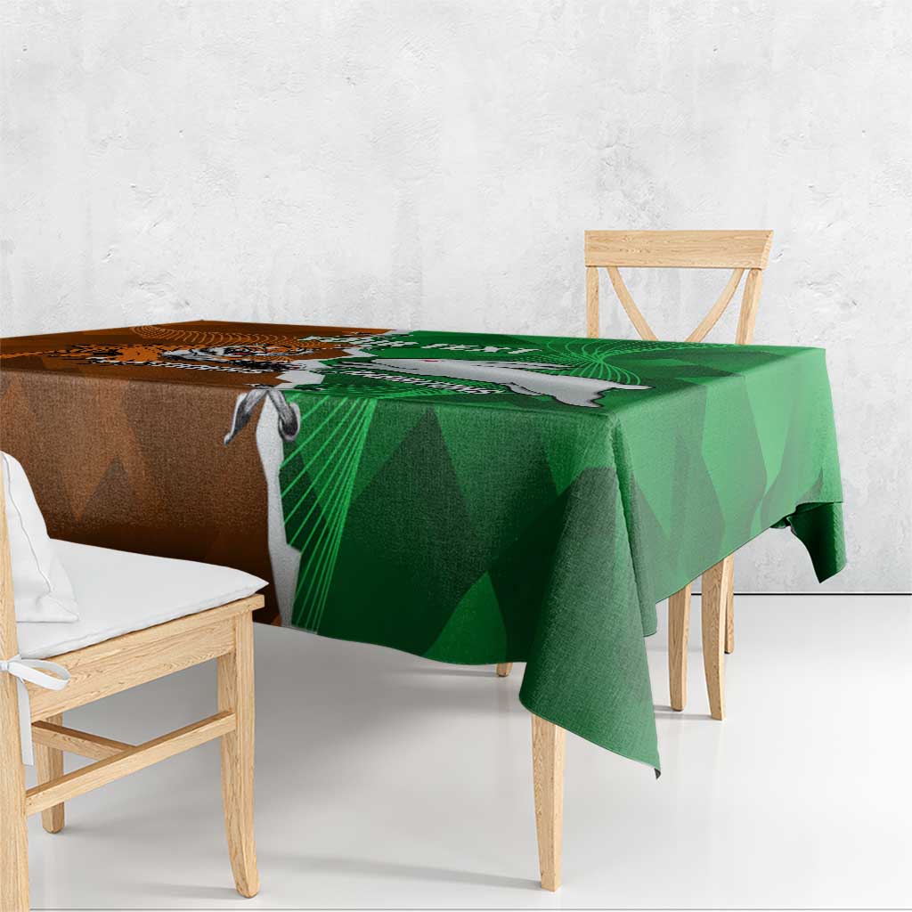 Custom Rabbitohs And Tigers Tablecloth Together Dynamic Style