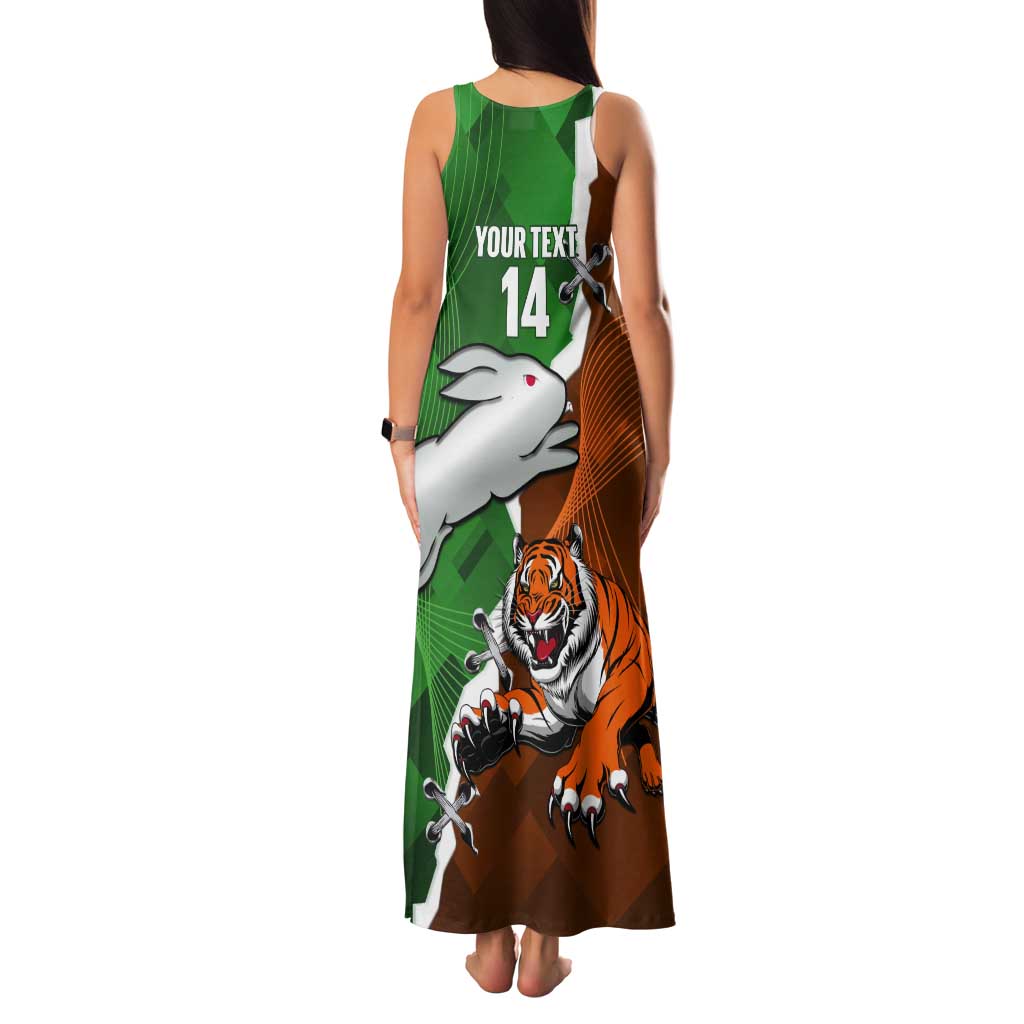 Custom Rabbitohs And Tigers Tank Maxi Dress Together Dynamic Style