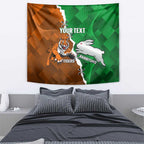 Custom Rabbitohs And Tigers Tapestry Together Dynamic Style