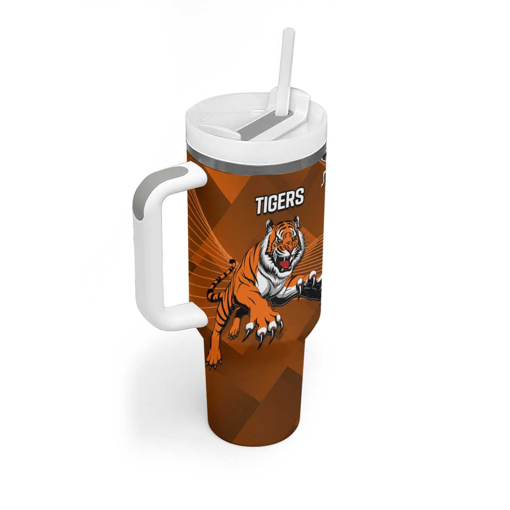 Rabbitohs And Tigers Tumbler With Handle Together Dynamic Style