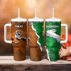 Rabbitohs And Tigers Tumbler With Handle Together Dynamic Style