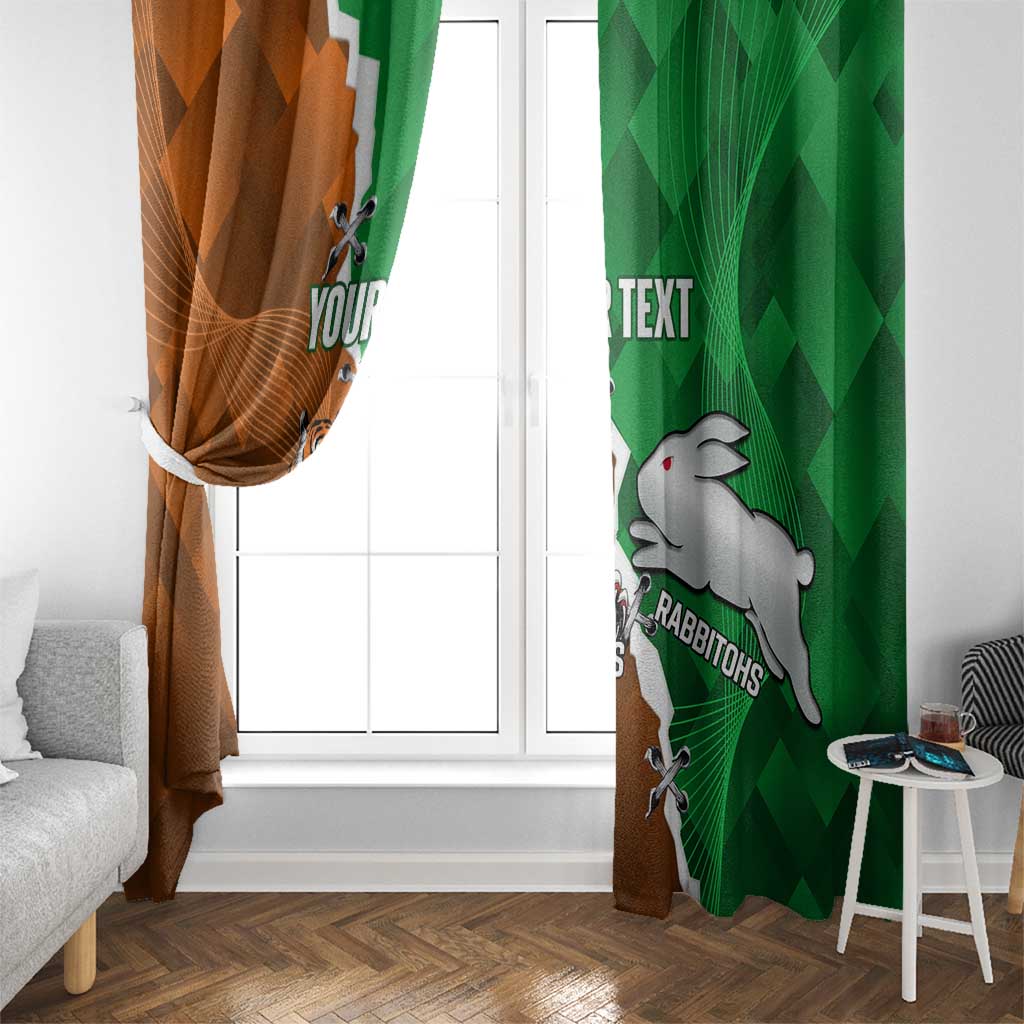 Custom Rabbitohs And Tigers Window Curtain Together Dynamic Style