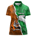 Custom Rabbitohs And Tigers Women Polo Shirt Together Dynamic Style