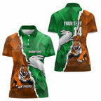 Custom Rabbitohs And Tigers Women Polo Shirt Together Dynamic Style