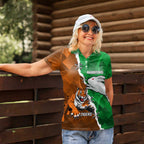 Custom Rabbitohs And Tigers Women Polo Shirt Together Dynamic Style