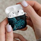 Personalised New Zealand Darts AirPods Case Happiness Is A Tight Threesome Maori Paua Shell - Aussie Hoodie