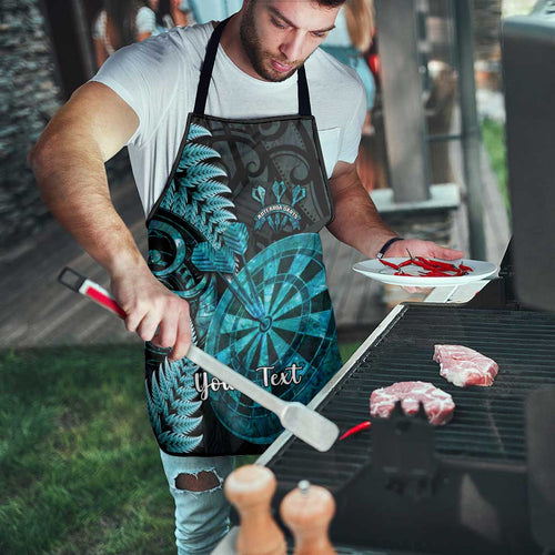 Personalised New Zealand Darts Apron Happiness Is A Tight Threesome Maori Paua Shell - Aussie Hoodie