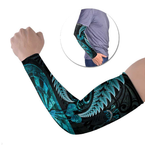 Personalised New Zealand Darts Arm Sleeves Happiness Is A Tight Threesome Maori Paua Shell - Aussie Hoodie