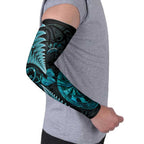 Personalised New Zealand Darts Arm Sleeves Happiness Is A Tight Threesome Maori Paua Shell - Aussie Hoodie