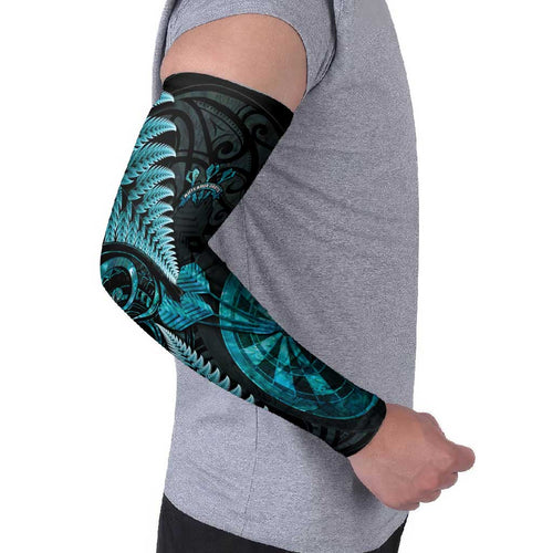 Personalised New Zealand Darts Arm Sleeves Happiness Is A Tight Threesome Maori Paua Shell - Aussie Hoodie