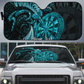 Personalised New Zealand Darts Auto Sun Shade Happiness Is A Tight Threesome Maori Paua Shell - Aussie Hoodie