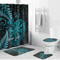Personalised New Zealand Darts Bathroom Set Happiness Is A Tight Threesome Maori Paua Shell - Aussie Hoodie