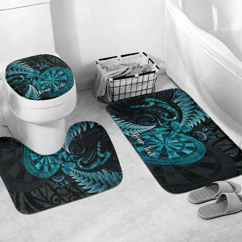 Personalised New Zealand Darts Bathroom Set Happiness Is A Tight Threesome Maori Paua Shell - Aussie Hoodie