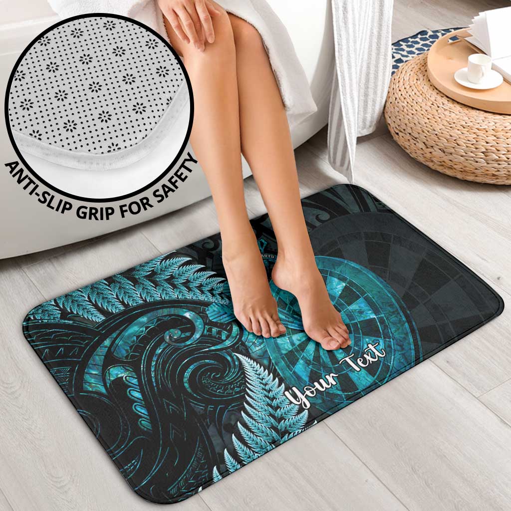 Personalised New Zealand Darts Bathroom Set Happiness Is A Tight Threesome Maori Paua Shell - Aussie Hoodie