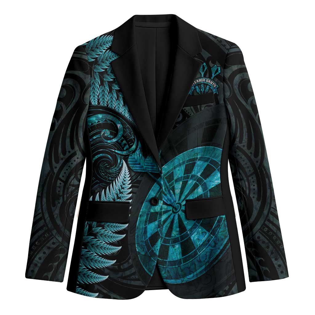 Personalised New Zealand Darts Blazer Happiness Is A Tight Threesome Maori Paua Shell - Aussie Hoodie