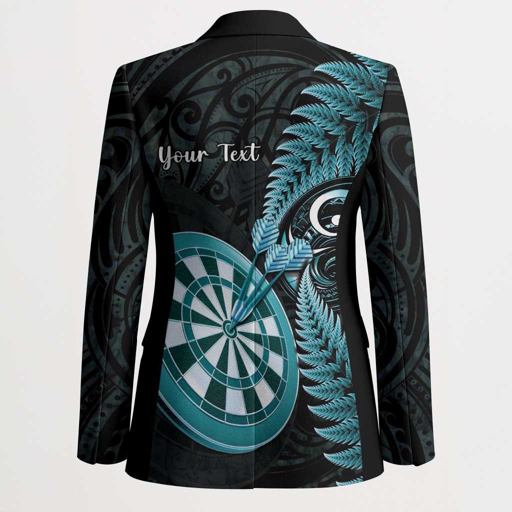 Personalised New Zealand Darts Blazer Happiness Is A Tight Threesome Maori Paua Shell - Aussie Hoodie