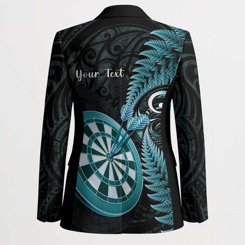 Personalised New Zealand Darts Blazer Happiness Is A Tight Threesome Maori Paua Shell - Aussie Hoodie