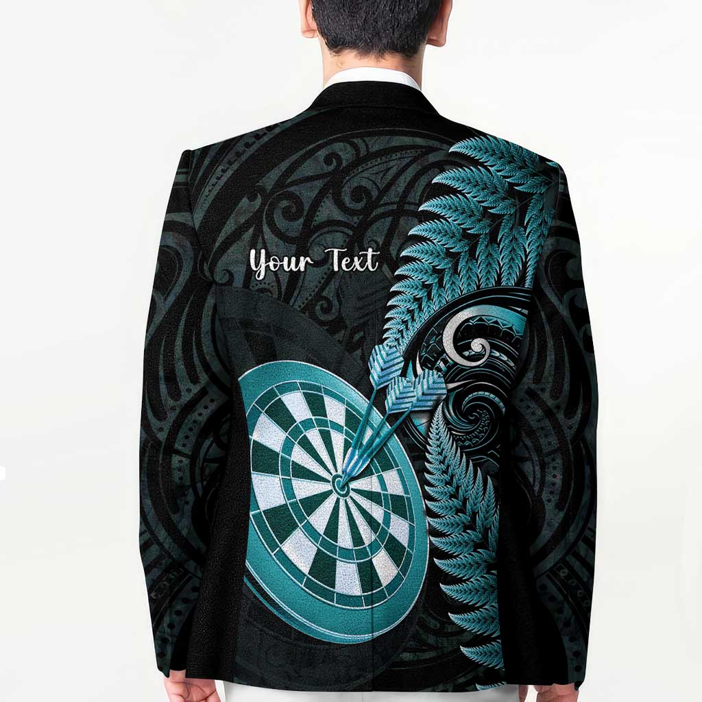 Personalised New Zealand Darts Blazer Happiness Is A Tight Threesome Maori Paua Shell - Aussie Hoodie