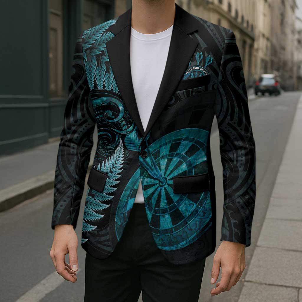 Personalised New Zealand Darts Blazer Happiness Is A Tight Threesome Maori Paua Shell - Aussie Hoodie