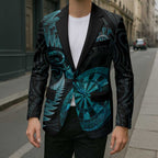 Personalised New Zealand Darts Blazer Happiness Is A Tight Threesome Maori Paua Shell - Aussie Hoodie