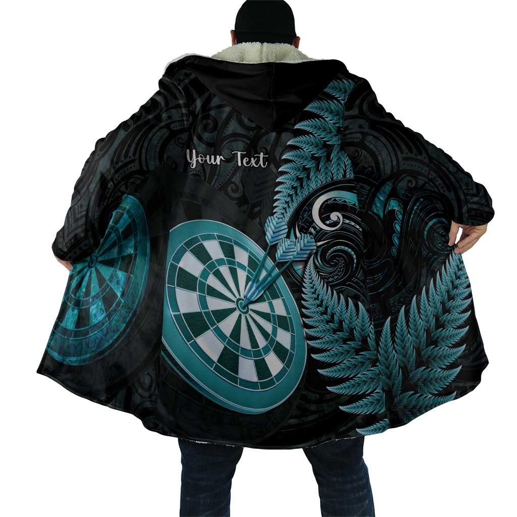 Personalised New Zealand Darts Cloak Happiness Is A Tight Threesome Maori Paua Shell - Aussie Hoodie