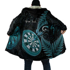 Personalised New Zealand Darts Cloak Happiness Is A Tight Threesome Maori Paua Shell - Aussie Hoodie