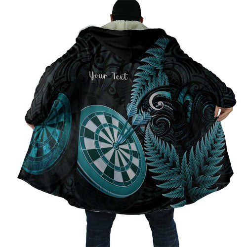 Personalised New Zealand Darts Cloak Happiness Is A Tight Threesome Maori Paua Shell - Aussie Hoodie