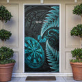 Personalised New Zealand Darts Door Cover Happiness Is A Tight Threesome Maori Paua Shell - Aussie Hoodie