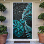 Personalised New Zealand Darts Door Cover Happiness Is A Tight Threesome Maori Paua Shell - Aussie Hoodie