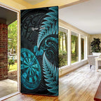 Personalised New Zealand Darts Door Cover Happiness Is A Tight Threesome Maori Paua Shell - Aussie Hoodie