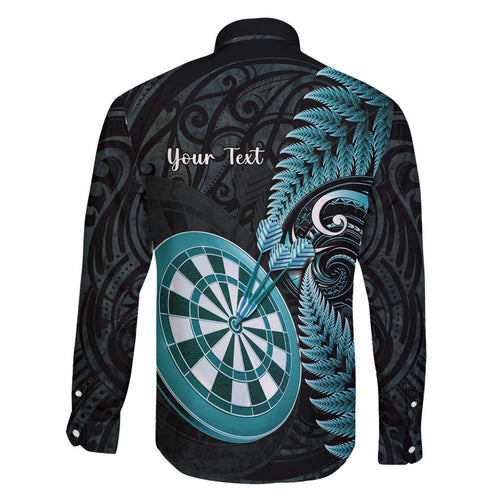 Personalised New Zealand Darts Family Matching Mermaid Dress and Hawaiian Shirt Happiness Is A Tight Threesome Maori Paua Shell