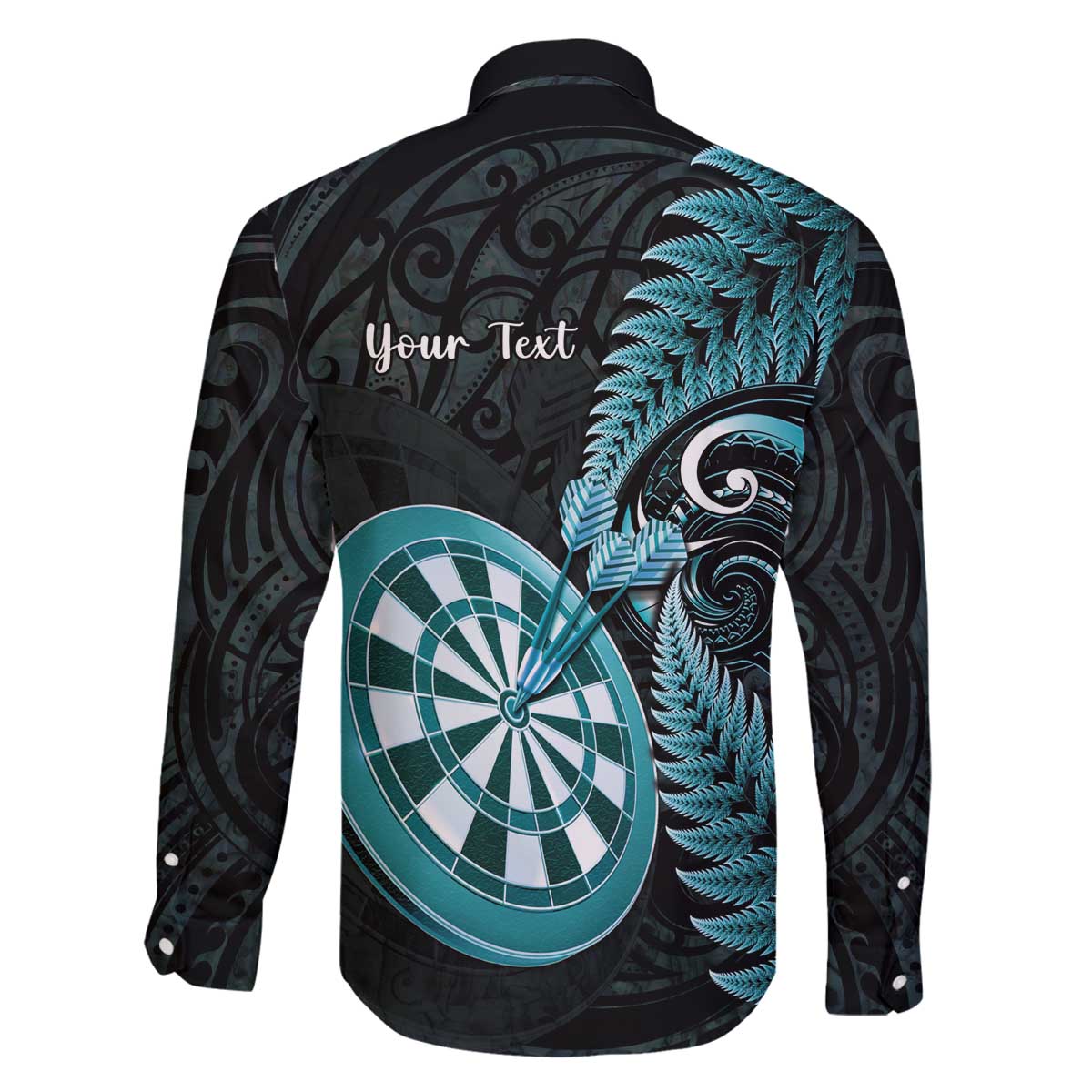 Personalised New Zealand Darts Family Matching Off The Shoulder Long Sleeve Dress and Hawaiian Shirt Happiness Is A Tight Threesome Maori Paua Shell