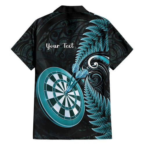 Personalised New Zealand Darts Family Matching Tank Maxi Dress and Hawaiian Shirt Happiness Is A Tight Threesome Maori Paua Shell