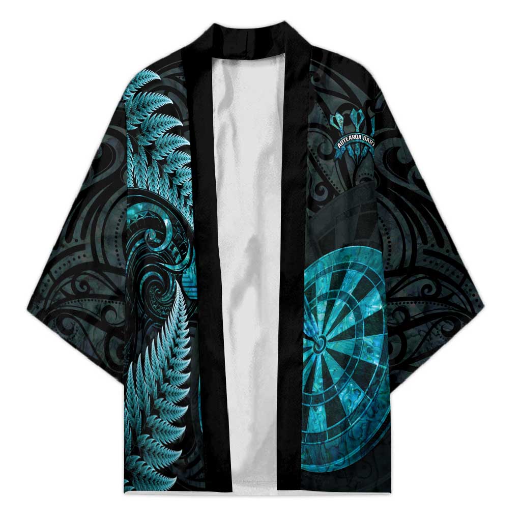 Personalised New Zealand Darts Kimono Happiness Is A Tight Threesome Maori Paua Shell - Aussie Hoodie